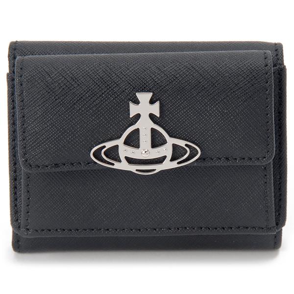 ヴィヴィアン ウエストウッド Vivienne Westwood 三つ折り財布 ブラック 51150...
