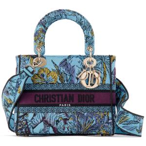 ボーナスストアPlus＋10% 訳あり シミあり Dior ディオール ハンドバッグ レディース M0565OEUP M259 LADY D-LITE MEDIUM