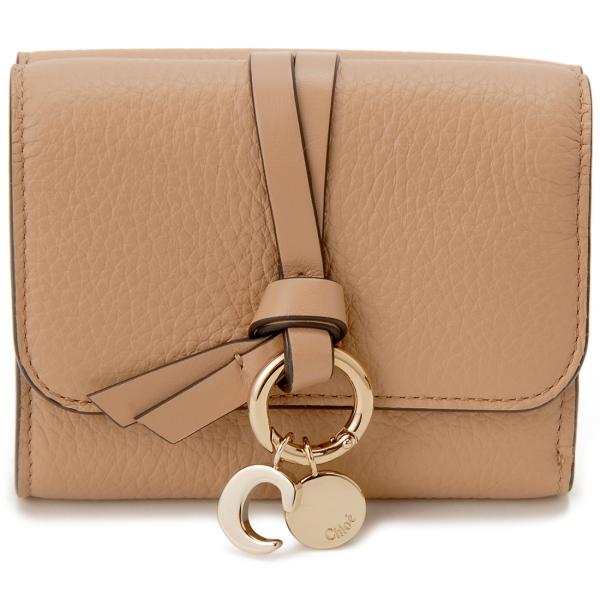 訳あり　小銭入れ側かぶせのフチに傷あり　クロエ Chloe 三つ折り財布 レディース ブラウン CH...