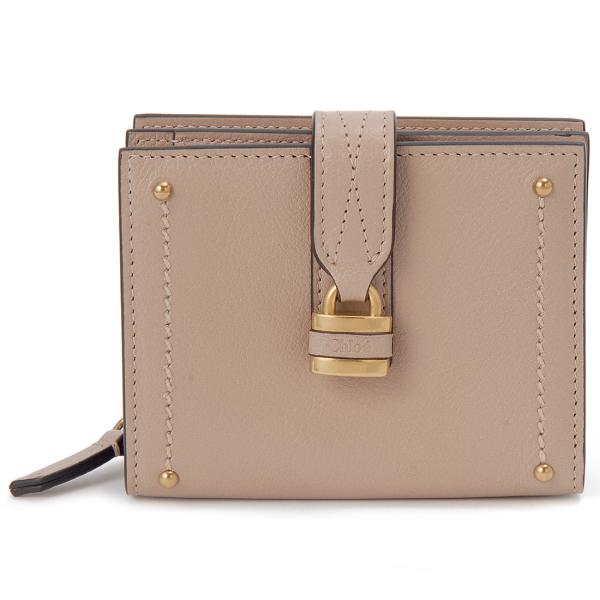 訳あり　背面に傷あり　クロエ Chloe 二つ折り財布 レディース ピンク 26SP916-O37-...