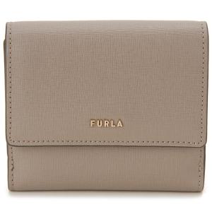 訳あり　かぶせ下側に汚れあり　FURLA フルラ 二つ折り財布 レディース グレー PCY8UNO B30 SBB BABYLON バビロン｜s-select