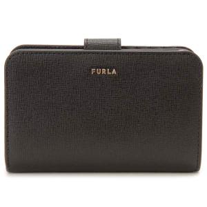 訳あり 札入れ内部汚れ、化粧箱破れフルラ FURLA 二つ折り財布 レディース ブラック 黒 PCX9UNO B30 O60  M バビロン｜s-select