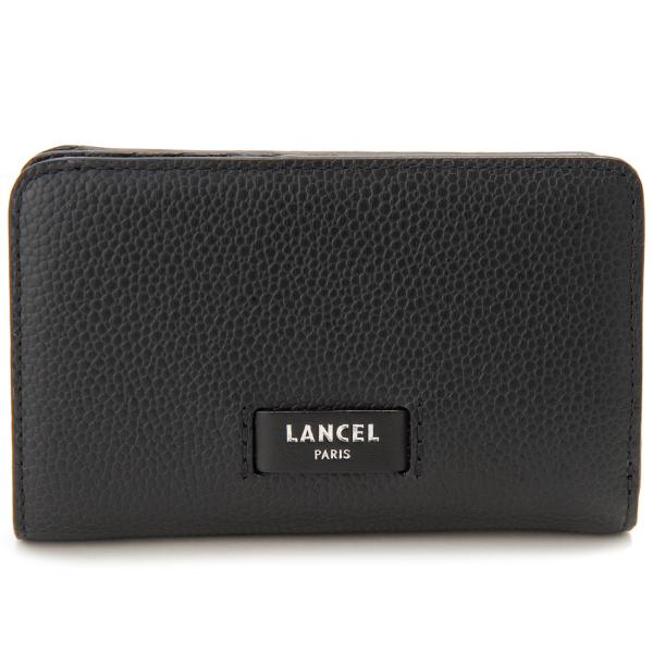 訳あり　品番タグなし　LANCEL ランセル 二つ折り財布 レディース ブラック A11123 10...