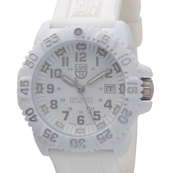 訳あり 専用ボックスなし Luminox ルミノックス 腕時計 メンズ 44mm ホワイト XS.3...