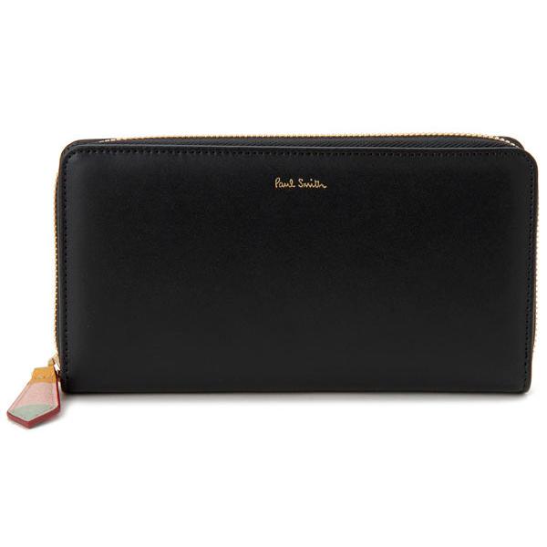 訳あり 内側カードケースに傷あり ポールスミス Paul Smith ラウンドファスナー長財布 WR...