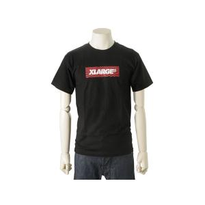 エクストララージ XLARGE メンズ 半袖 Tシャツ (M) WAVE BOX LOGO SS TEE ブラック｜s-select