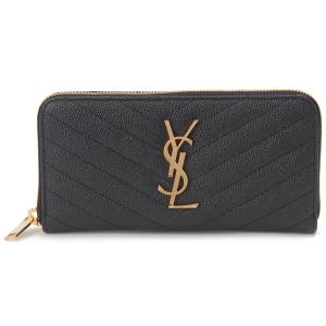 SAINT LAURENT サンローラン 二つ折り財布 レディース ブラック