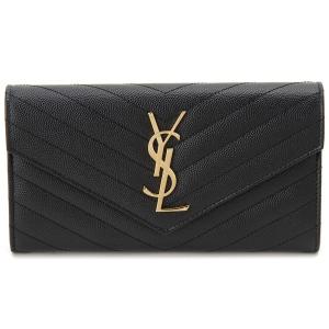 サンローラン パリ SAINT LAURENT PARIS二つ折り財布 ブラック サンローラン SAINT LAURENT 財布 二つ折り財布 モノグラム