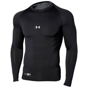 アンダーアーマー（UNDER ARMOUR）　1358646　001　野球　アンダーシャツ　UA ヒートギアアーマー コンプレッション ロングスリーブ クルー　20FW｜s-sho