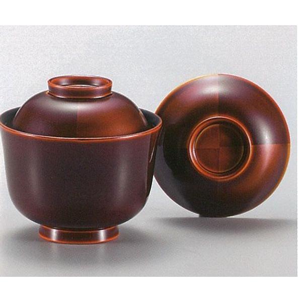 越前漆器4012-8　市松白檀　小吸椀　５客セット