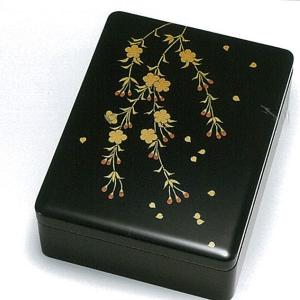 越前漆器4092-3 千羽鶴 文箱 筥 木箱入り : 名入れギフト漆器のしも