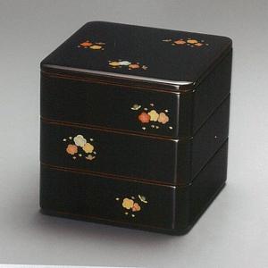 越前漆器4107-6 根来 亀甲三段重 : 名入れギフト漆器のしもむら - 通販