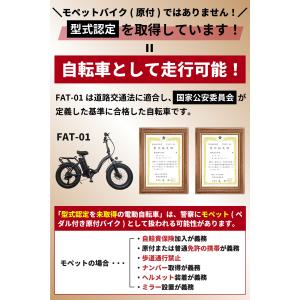 折りたたみ電動アシスト自転車 FAT-01 正...の詳細画像3