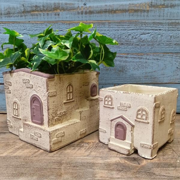 ガーデニング 雑貨 植木鉢 セメント鉢 植木鉢 鉢カバー 鉢 プランター アンティーク おしゃれ か...