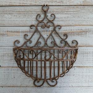 2月下旬再入荷 ガーデニング雑貨 アイアンウォールバスケット