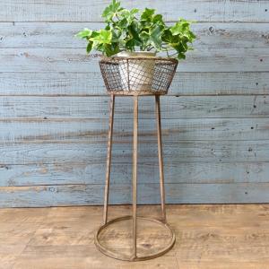 アイアンフラワースタンド　花台　ガーデンオブジェ　ガーデン雑貨　ガーデニング雑貨 フラワースタンド アイアン プランタースタンド ガーデンラック