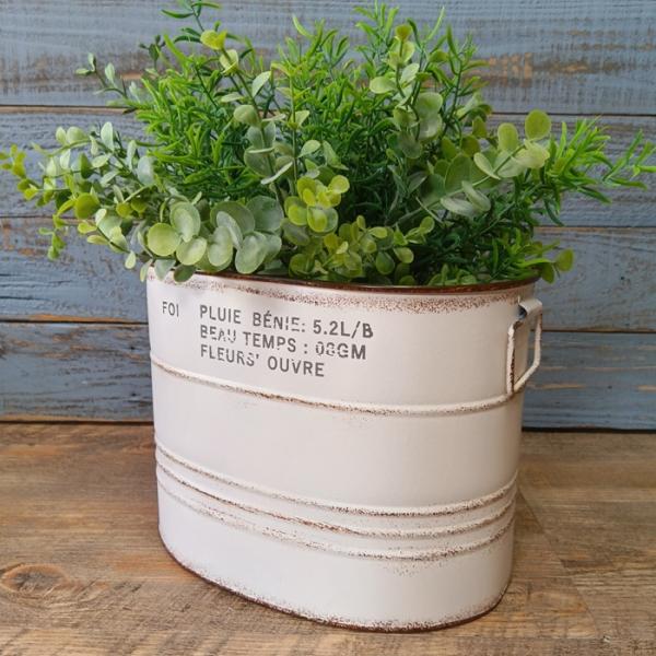 ガーデニング 雑貨 ブリキポット 植木鉢 鉢 鉢カバー プランター ブリキ バケツ アンティーク お...