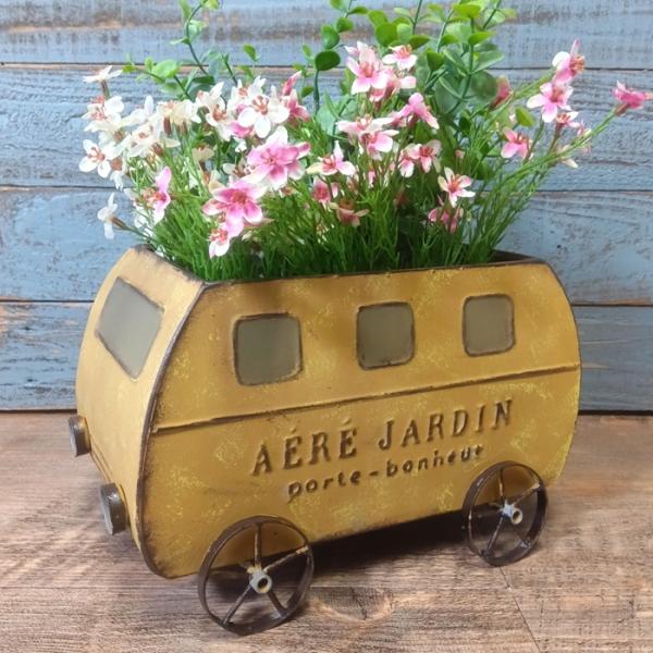 ガーデニング 雑貨 ブリキポット 植木鉢 鉢 鉢カバー プランター ブリキ バケツ アンティーク お...