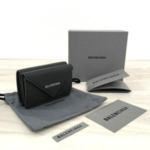 ☆送料無料☆ 未使用品 BALENCIAGA ペーパーミニウォレット 391446 グレー 箱付き プレゼントにも！ 234｜s21company