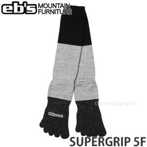 23-24 エビス スーパー グリップ ebs SUPER GRIP 5F スノボ スキー ソックス 靴下 サポーター 5本指 ギア 2024 Black / SM (22-25cm)