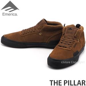 エメリカ ピラー Emerica THE PILLAR スニーカー シューズ 靴 スケートボード スケボー スケシュー SKATEBOARD カラー:Brown/Black