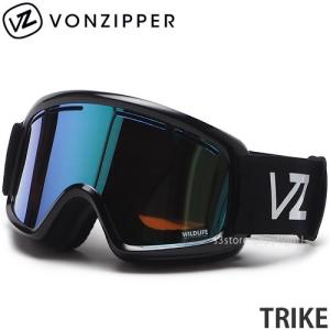 21model ボンジッパー VONZIPPER TRIKE スノーボード スノボー ゴーグル キッズ フレーム:BLACK GLOSS レンズ:WILDLIFE STELLAR CHROME