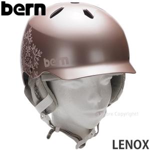 バーン レノックス デラックス BERN LENOX DELUXE ヘルメット スノボー レディース 女性 国内正規品 カラー:SATIN ROSE GOLD SNOWFLAKE