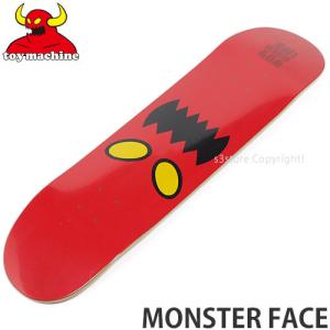 トイ マシーン モンスター フェイス デッキ TOY MACHINE MONSTER FACE DECK スケートボード スケボー 板 カラー:RED サイズ:8.0"