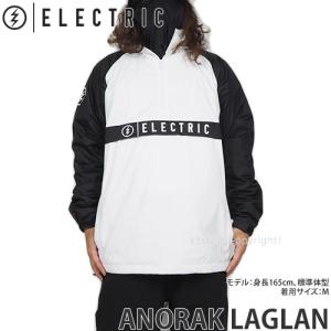 エレクトリック アノラック ラグラン ELECTRIC ANORAK LAGLAN スノボ スキー トップス パーカー ジャケット SNOW カラー:WHITE/BLACK