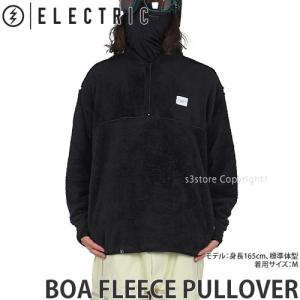 22-23 エレクトリック ボア フリース プルオーバー ELECTRIC BOA FLEECE PULLOVER スノボー スキー 釣り インナー 防寒 カラー:Black