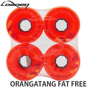 ローデッド オランガタン ファット フリー LOADED ORANGATANG FAT FREE スケートボード SKATEBOARD ソフト ウィール WHEEL Color:Orange Size:65mm/80A