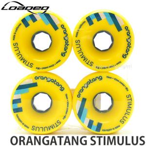 ローデッド オランガタン スティミュラス LOADED ORANGATANG STIMULUS スケートボード SKATEBOARD ソフト ウィール WHEEL Color:Yellow Size:70mm/86A