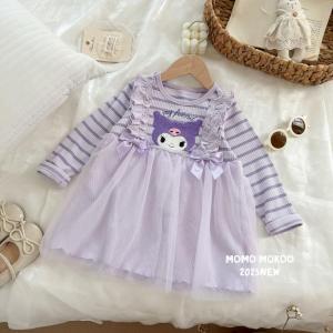 子供ワンピース 長袖 マイメロ 立体クロミちゃ...の詳細画像2