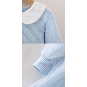 ドレス 長袖 アナ雪 服 ベビー/キッズ バッ...の詳細画像5