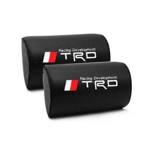 送料無料 2個セット TRD カーボン ネックパッド ヘッドレスト クッション ヴィオス クラウン カムリ｜saami-store