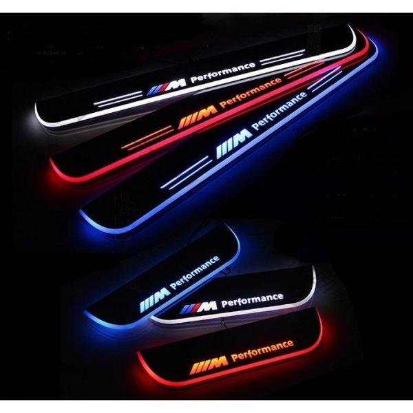 BMW Mパフォーマンス 流れる LED発光 スカッフプレート サイドステップ ガーニッシュ 1 2...