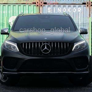 メルセデス ベンツ GLE SUVクラス W166 フロントグリル パナメリカーナ ブラックストライプ GTR 63AMGタイプ GLE350/GLE450/GLE43