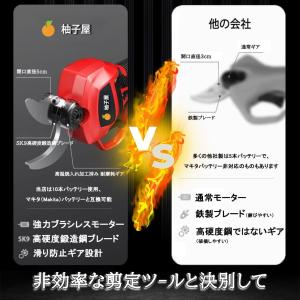 剪定ばさみ 電動 高枝切りバサミ 充電式 切断...の詳細画像3