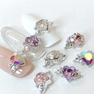 ネイルパーツ (1個) ハート アクセサリー ...の詳細画像1