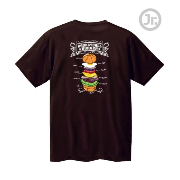 バスケ Tシャツ ジュニア 「バスケバーガー」 半袖 練習着　NORTHISLAND