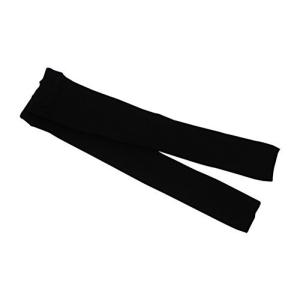 ベビー・子供用無地リブスパッツ 10分丈 黒 95cm レギンス