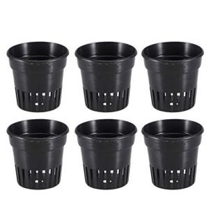 VORCOOL 水耕栽培ポット 水栽培かご鉢 定植かご ネットポット 植物育成カップ プラスチックメッシュポット ネットバスケット 園芸 20個