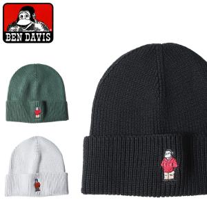 BEN DAVIS ベンデイビス EMBRO KNIT CAP ニット帽 ニットキャップ アメカジ ワークファッション ユニセックス メンズ 帽子 かっこいい おしゃれ 人気 ブランド｜sacrifice