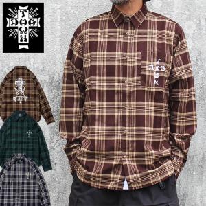 DOGTOWN（ドッグタウン） クロスロゴ 長袖 Tシャツ ロンT オールド