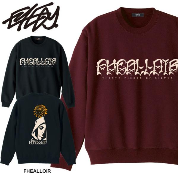 アイディー EYEDY FHEALLOIR マリア スウェット クルーネック 裏起毛 トレーナー ロ...