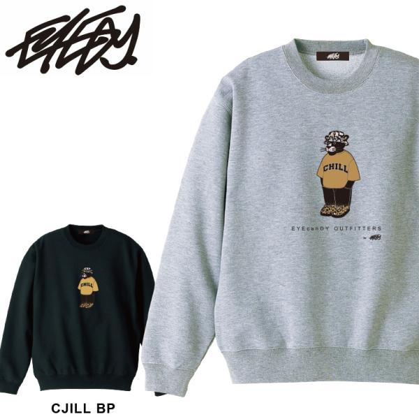 EYEDY アイディー CHILL BP ブラックパンサ スウェット クルーネック 裏起毛 トレーナ...