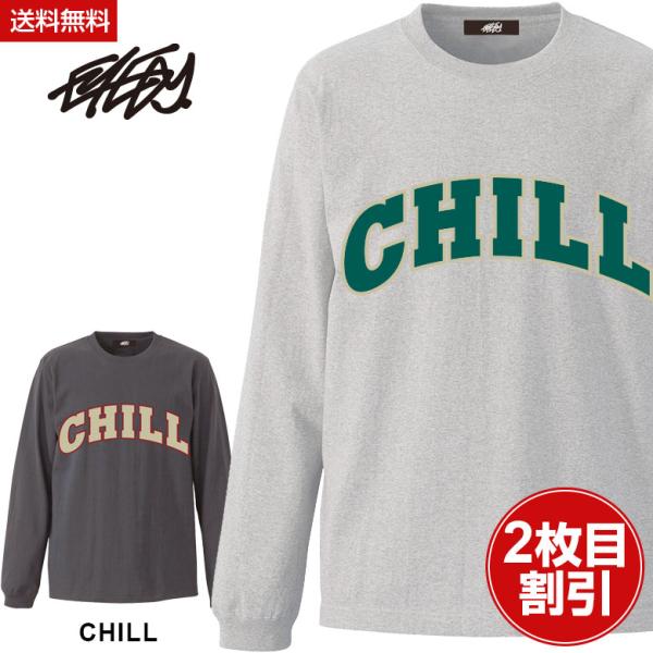 EYEDY アイディー CHILL チル カレッジT カレッジTシャツ ロングスリーブTシャツ メン...