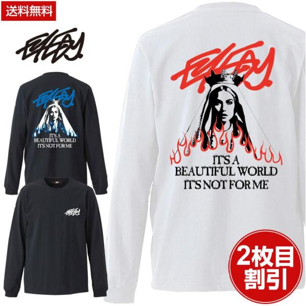 EYEDY アイディー 大きいサイズ メンズ ロングTシャツ NOT FOR ME ロンT 長袖 M...