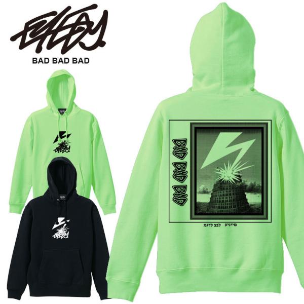 EYEDY アイディー BAD BAD BAD ロゴ 大きいサイズ メンズ スウェット パーカー フ...