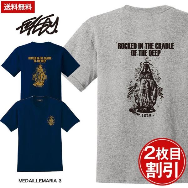 送料無料 EYEDY アイディー メンズ Tシャツ 大きいサイズ ビッグサイズ マリア アメリカ ブ...